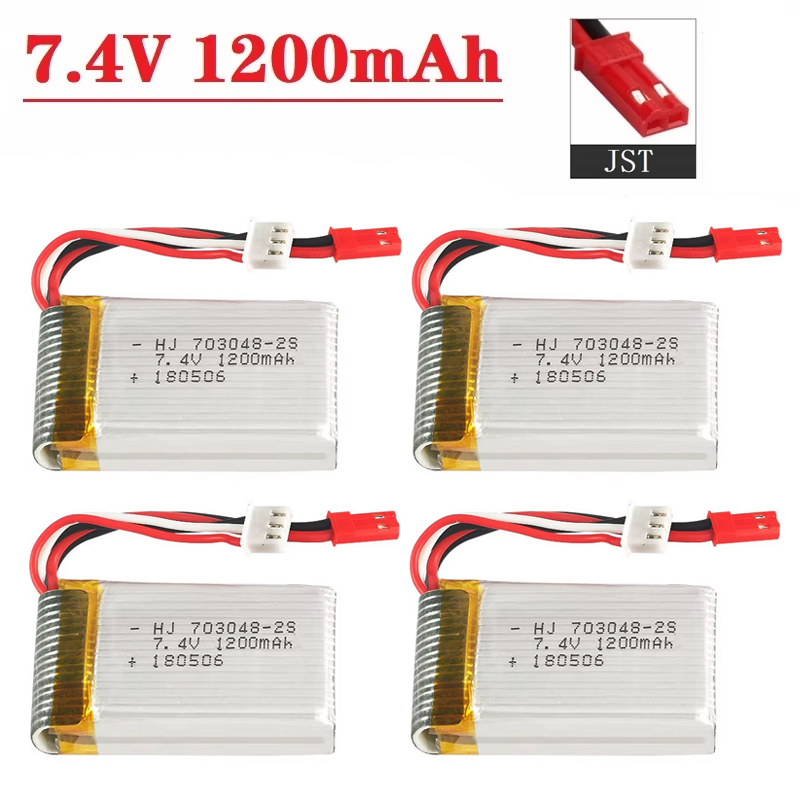 Drone Battery Li-Ion - Batería Lipo 2S 7.4V 1200mAh 703048