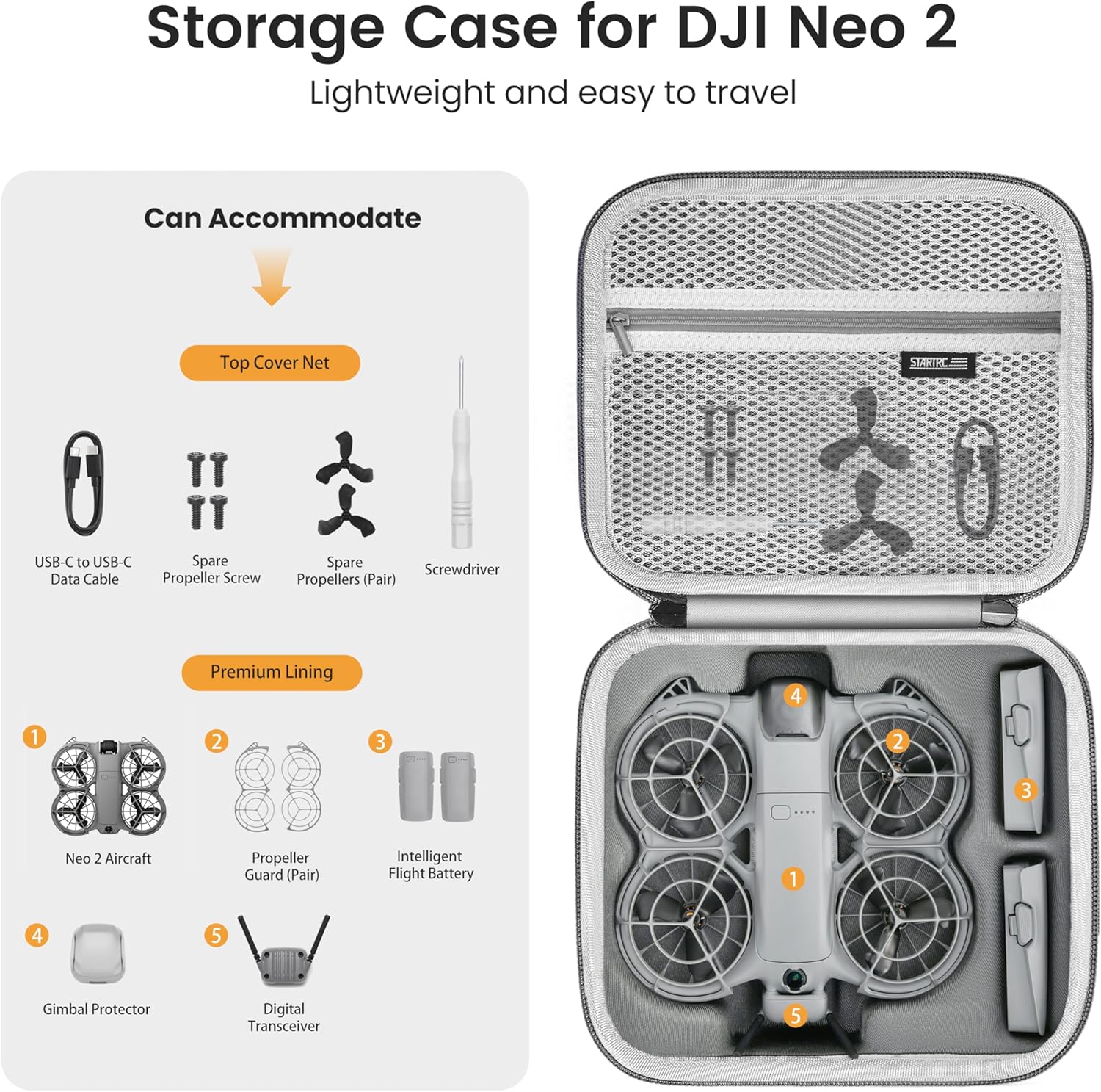 STARTRC Neo 2 Bolso de hombro  - Drone Battery Case reseña y precio