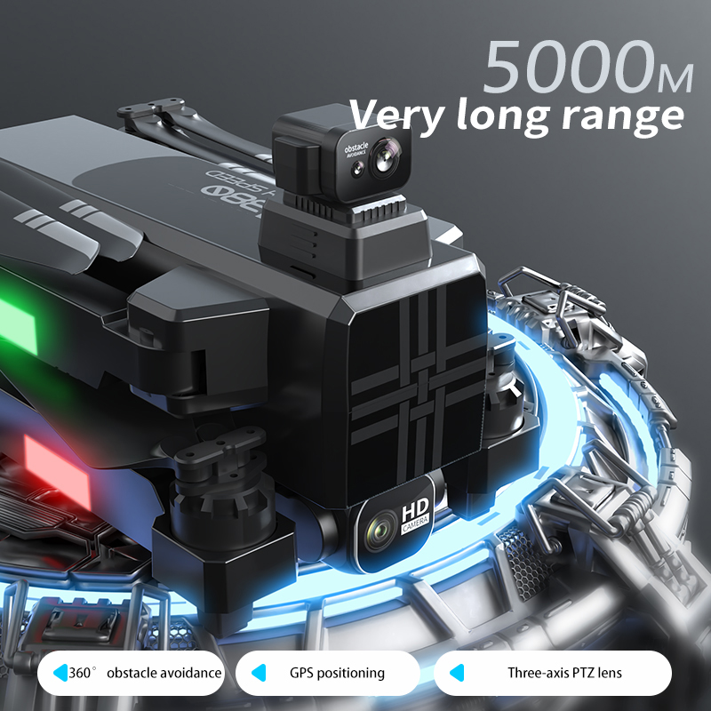 Dron A380 4K HD de tres ejes,  - Drone Battery Case reseña y precio